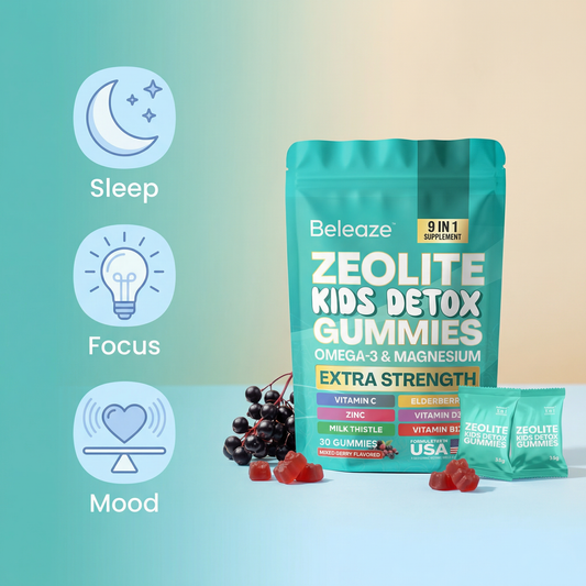 Beleaze Kids Detox Gummies – Plant-Based Gelatin